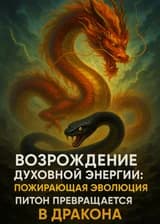 Возрождение духовной энергии: пожирающая эволюция, питон превращается в дракона.