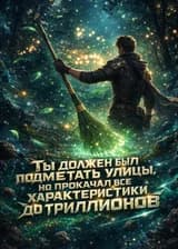 Ты должен был подметать улицы, но прокачал все характеристики до триллионов