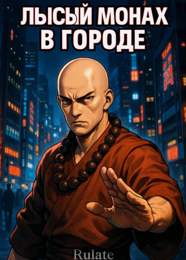 Лысый монах в городе