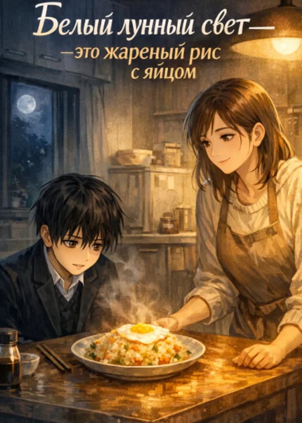 Белый лунный свет — это жареный рис с яйцом