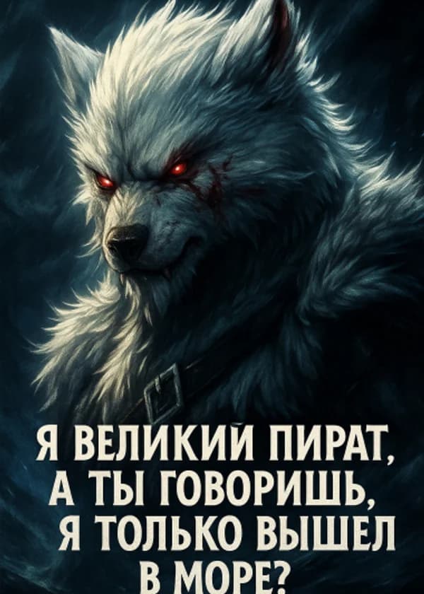 Я великий пират, а ты говоришь, я только вышел в море?