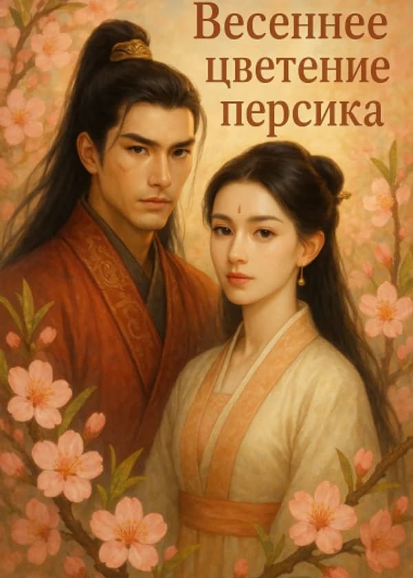 Весеннее цветение персика