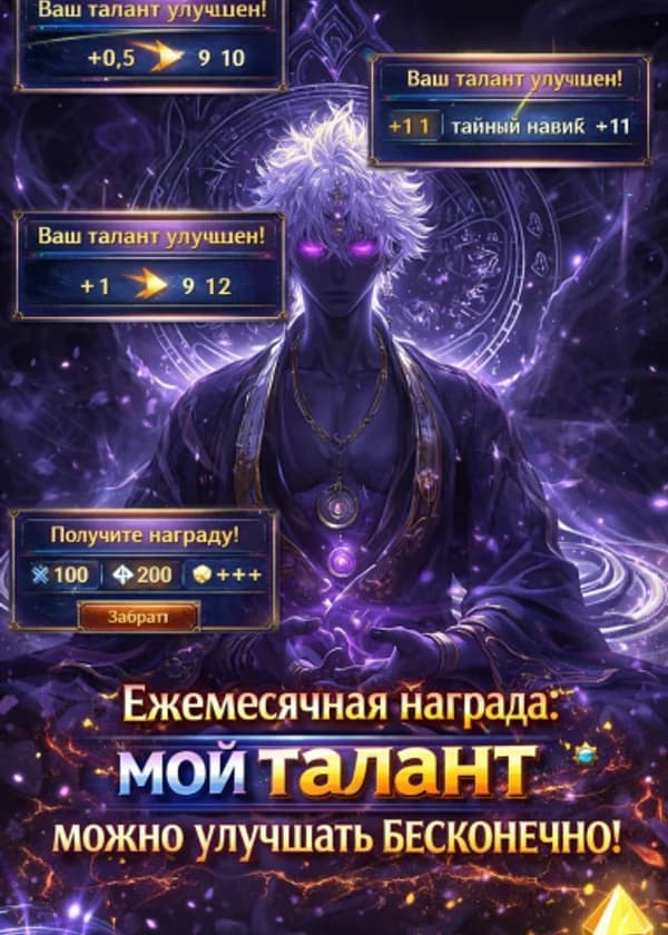 Ежемесячная награда: мой талант можно улучшать бесконечно!