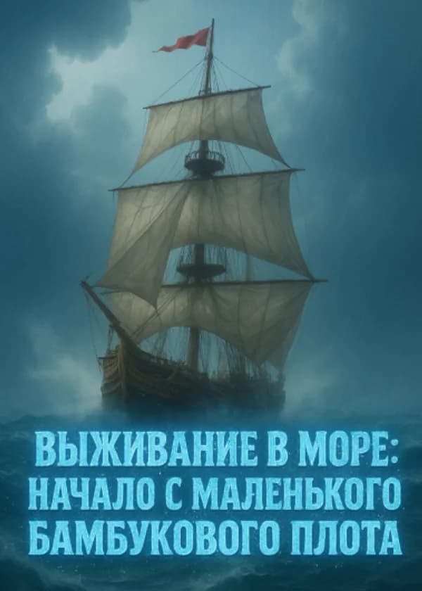 Выживание в море: Начало с маленького бамбукового плота!