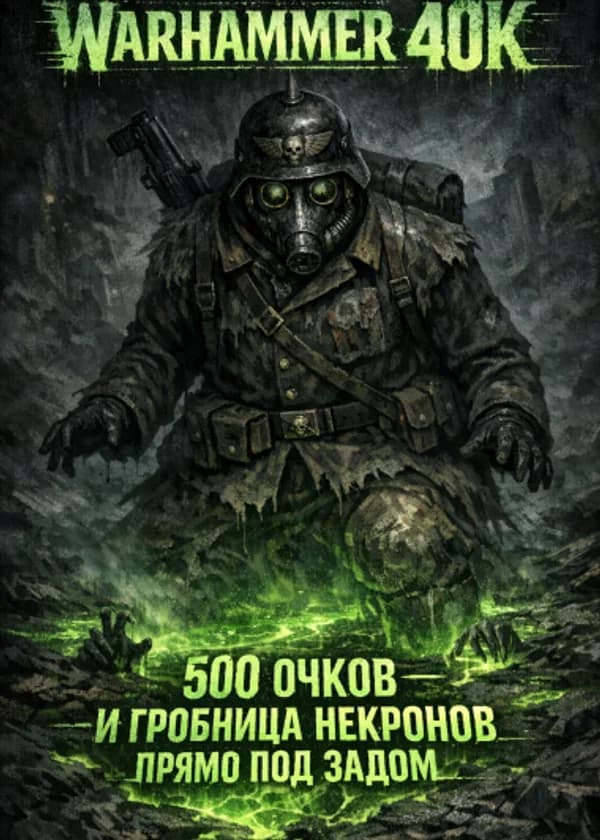 Вархаммер 40K: 500 очков — и гробница Некронов прямо под задом