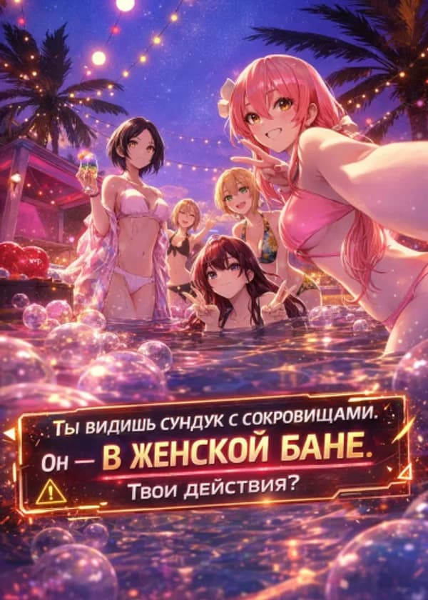 Ты видишь сундук с сокровищами. Он в женской бане. Твои действия?