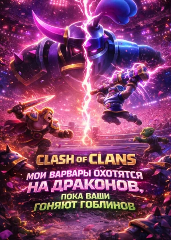 Clash of Clans: Мои варвары охотятся на драконов, пока ваши гоняют гоблинов