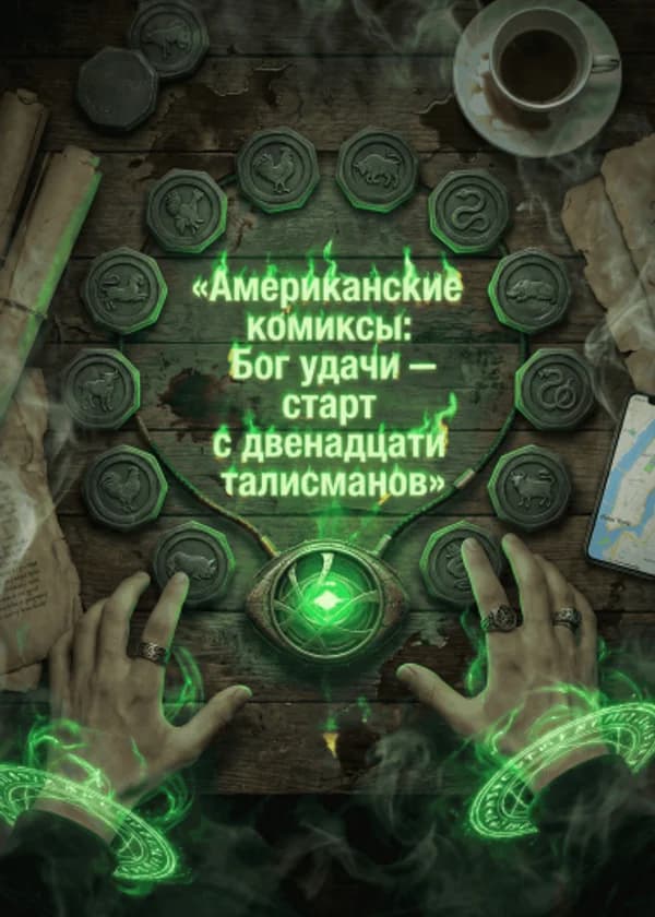 Американские комиксы: Бог удачи — старт с двенадцати талисманов