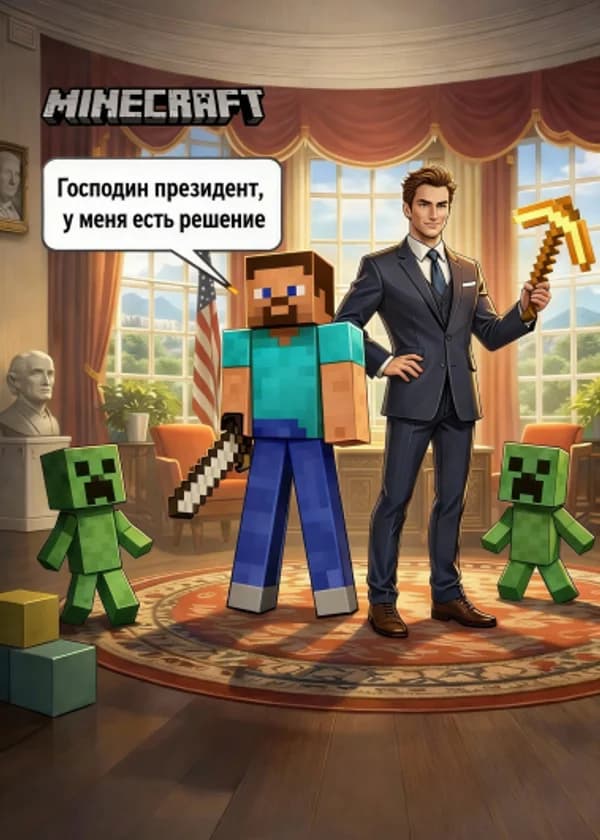 Minecraft: Господин президент, у меня есть решение