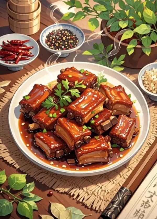 Десять кисло-сладких ребрышек от мистера Гу