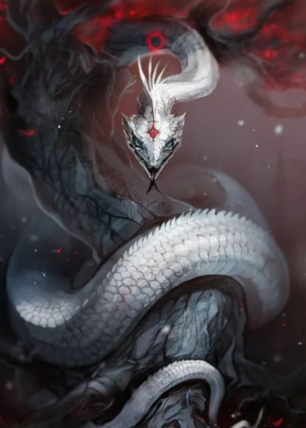 Демонический белый змей