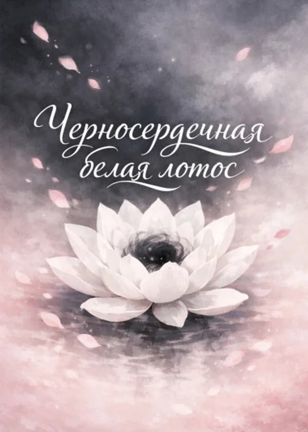 Черносердечная белая лотос