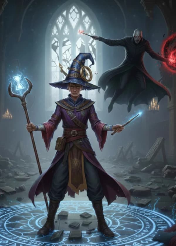 Рунный маг из Хогвартса