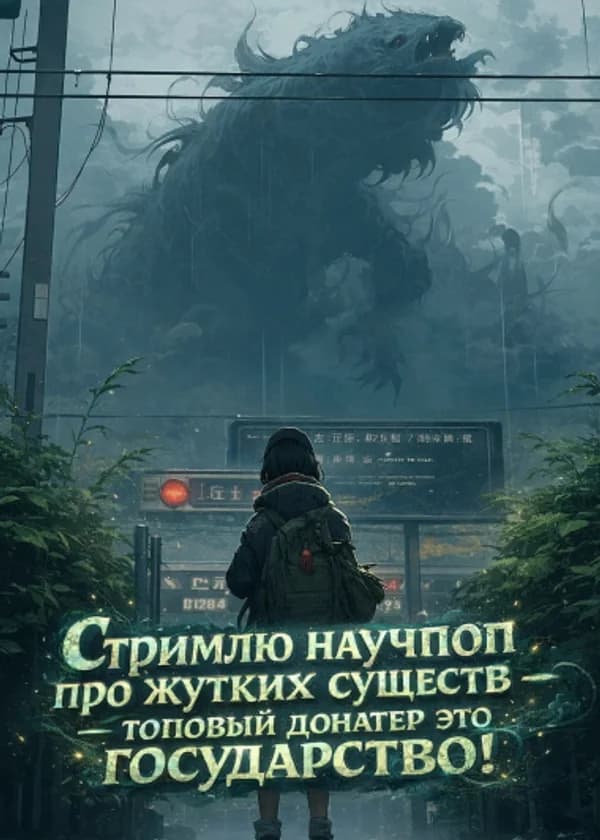 Стримлю научпоп про жутких существ — топовый донатер это государство!
