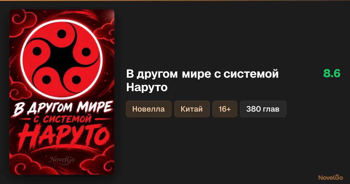 В другом мире с системой Наруто – 60 глав